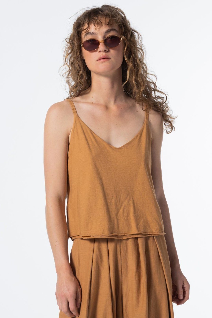 Women Burning Torch Tops | P.C.H. Knit Cami, Amber