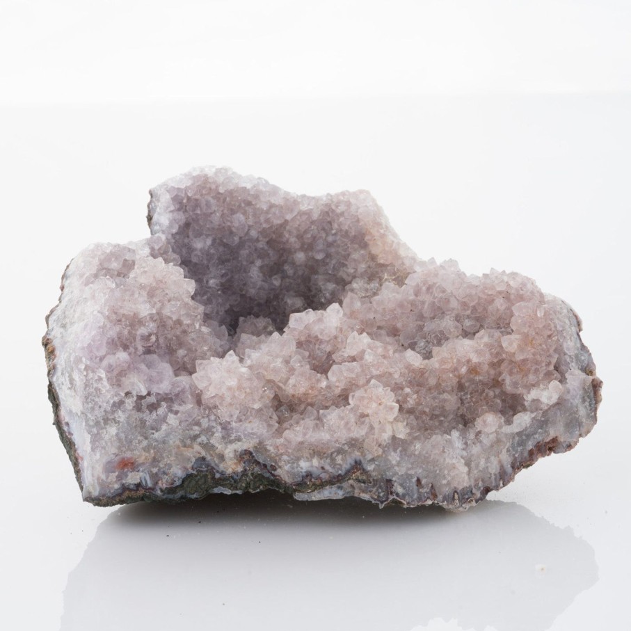 Home Burning Torch | Open Quartz Geode Purple