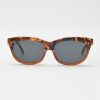 Women Burning Torch Sunglasses | Vintage Faconnable Sunglasses, Brown