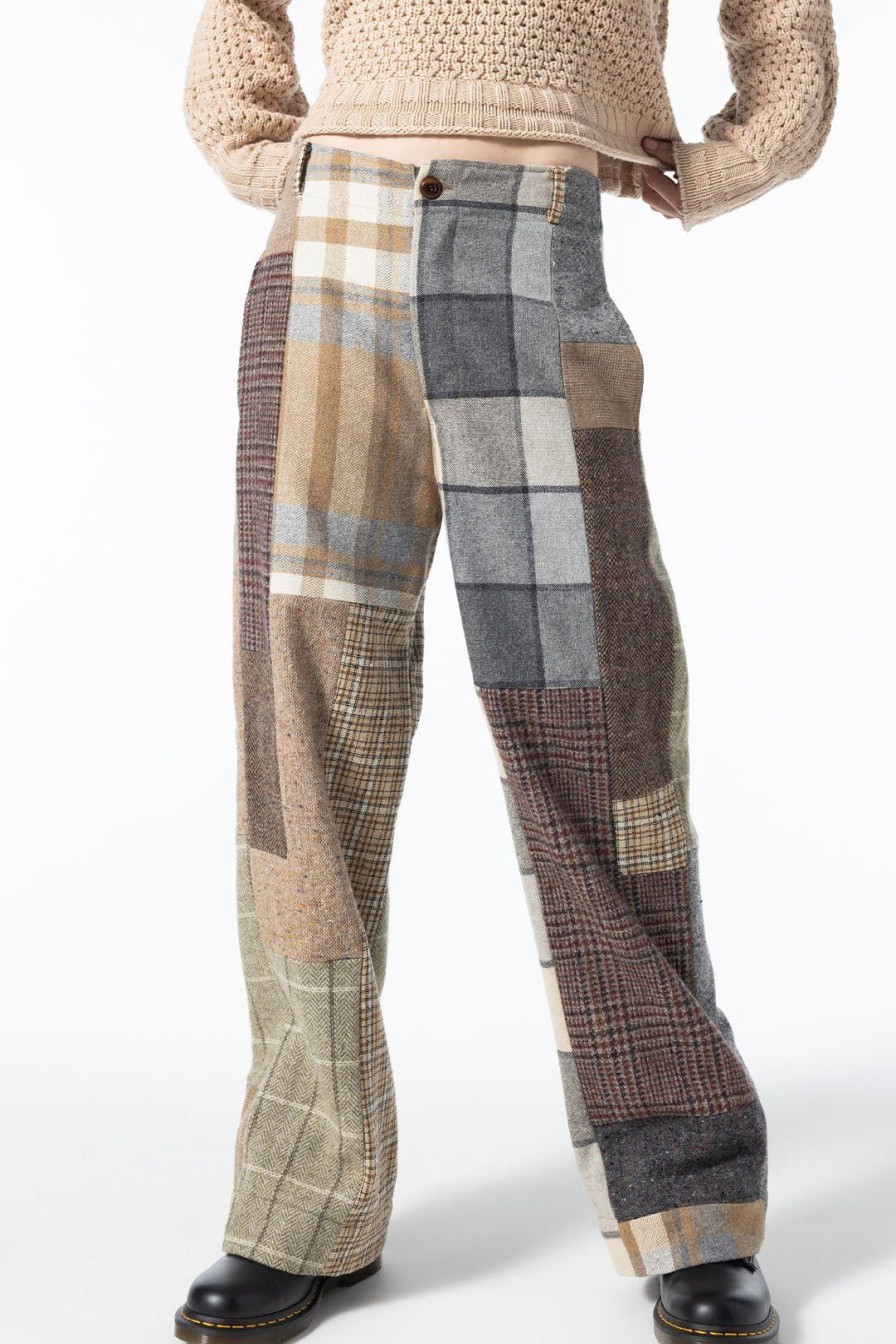 Women Burning Torch Upcycled | Dunton Trousers, Multi