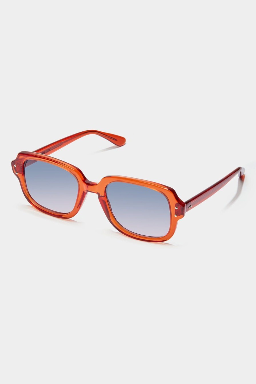 Women Burning Torch Sunglasses | Vintage Romco Square Sunglasses Burgundy