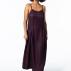 Women Burning Torch Dresses & Jumpsuits | Wallace Drop Waist Dress, Prune