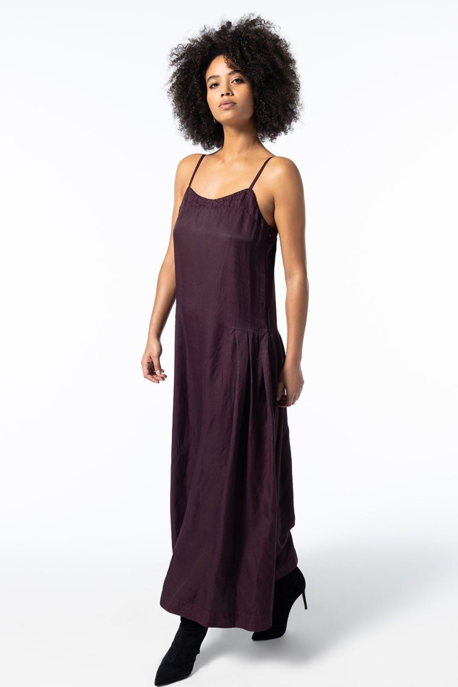 Women Burning Torch Dresses & Jumpsuits | Wallace Drop Waist Dress, Prune