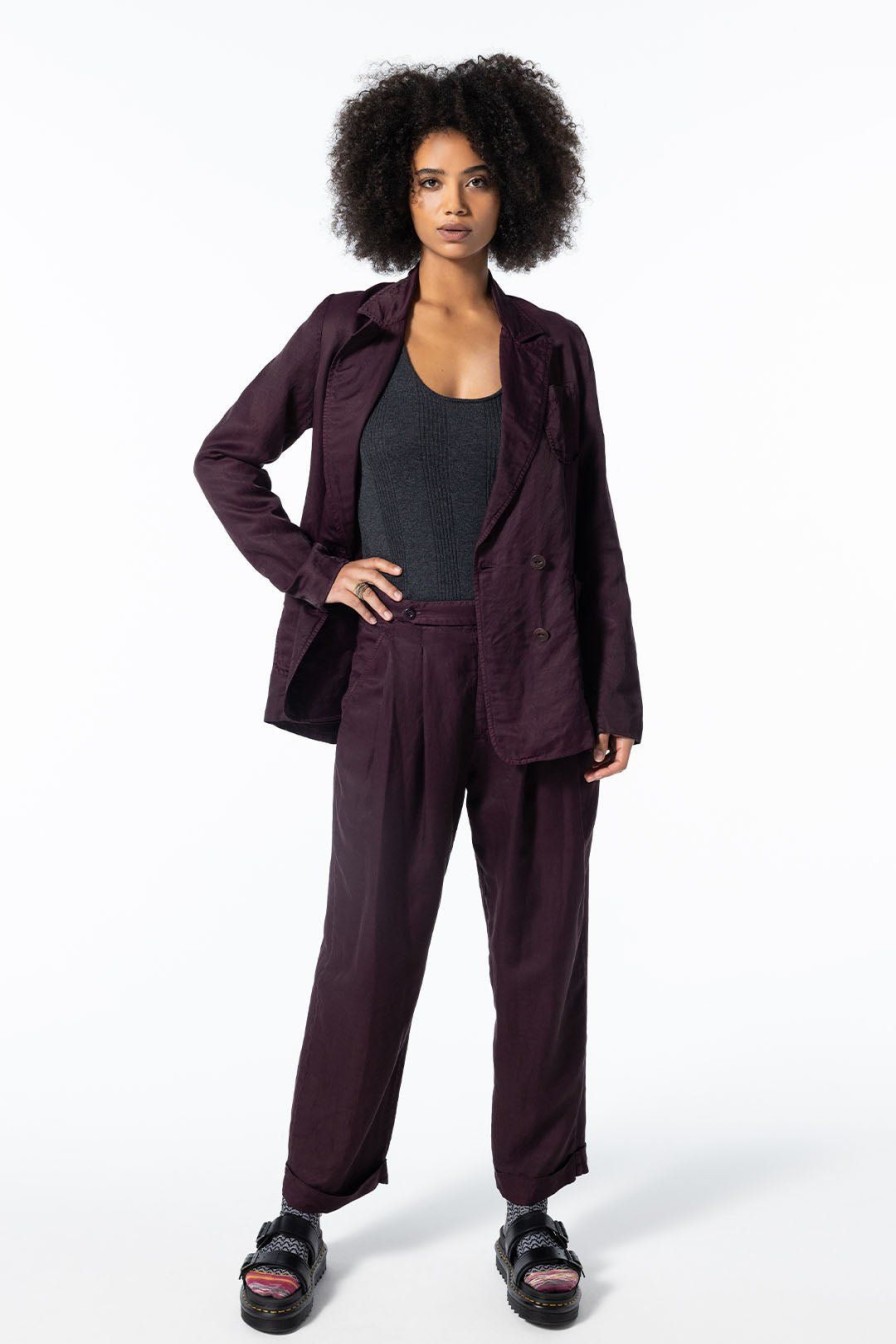 Women Burning Torch Bottoms | Wallace Trousers, Prune