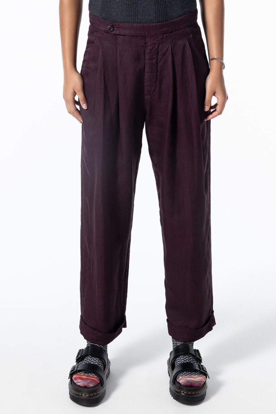 Women Burning Torch Bottoms | Wallace Trousers, Prune