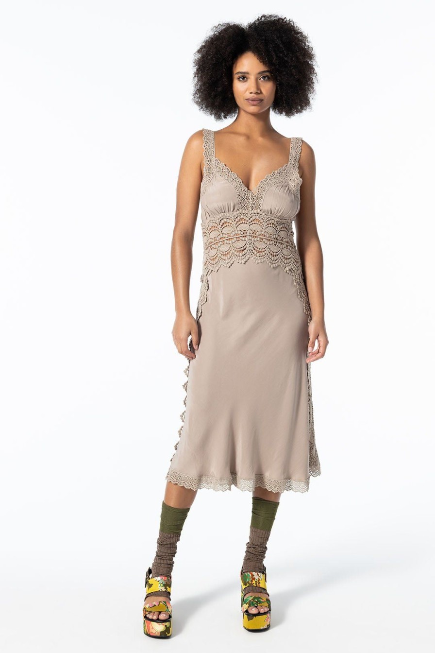 Women Burning Torch Dresses & Jumpsuits | The Empress Dress, Taupe