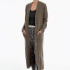 Women Burning Torch Cashmere & Knits | Honeycomb Long Cardigan, Cypress