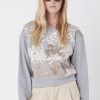 Women Burning Torch Outerwear | Helena Sweatshirt, Heather Grey