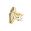 Women Burning Torch Rings | Triad Ring 18Kt Gold Rutilated Quartz