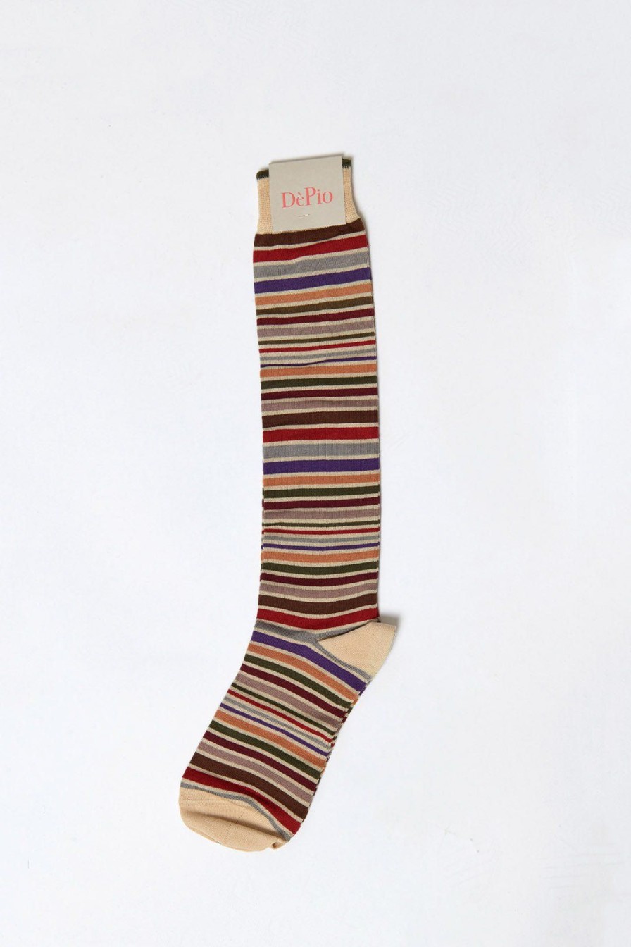 Women Burning Torch Socks | Men'S Striped Socks Multi