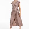 Women Burning Torch Dresses & Jumpsuits | Valentine Wrap Dress, Orchid