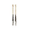 Women Burning Torch Earrings | Evelyn Earring Gld/Blk