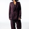 Women Burning Torch Outerwear | Wallace Blazer, Prune