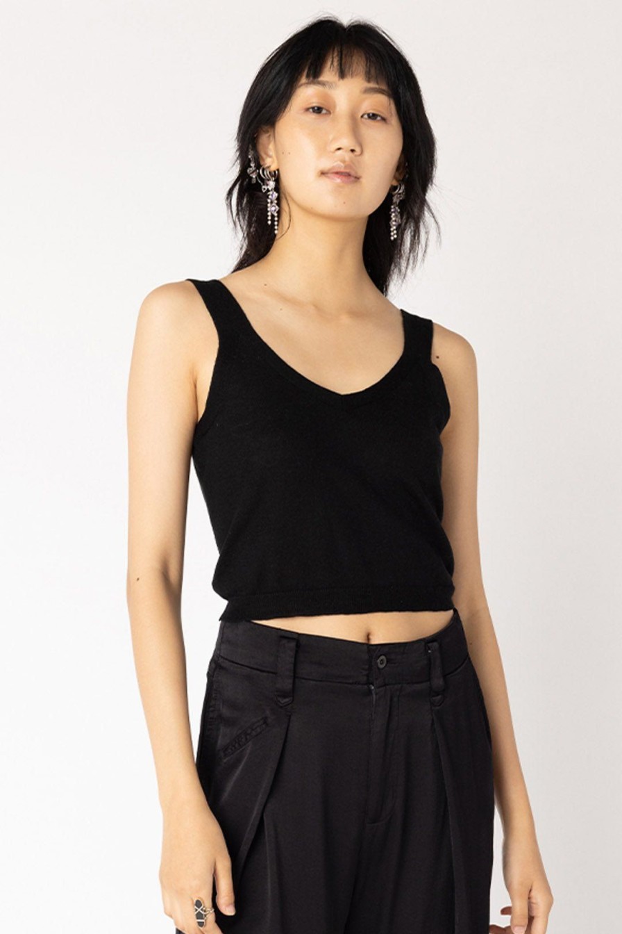 Women Burning Torch Cashmere & Knits | Roxy Mini Cami, Black