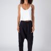 Women Burning Torch Bottoms | Paradox Drop Crotch Pant, Vintage Black