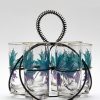 Home Burning Torch | Antigua Highball Cocktail Glasses-Set Of Six Multi