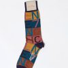 Women Burning Torch Socks | Men'S Letter/Number Print Socks Multi