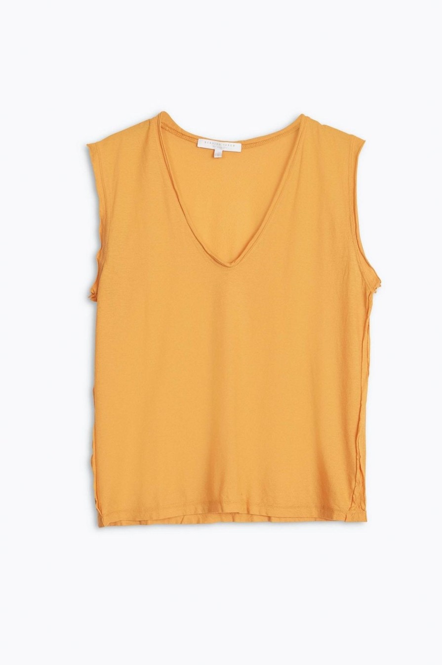 Women Burning Torch Tees | P.C.H Tank, Mustard