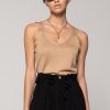 Women Burning Torch Cashmere & Knits | Roxy Mini Cami, Gold