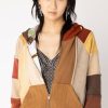 Women Burning Torch Upcycled | Dreamscape Upcycled Cashmere Hoodie, Autumn