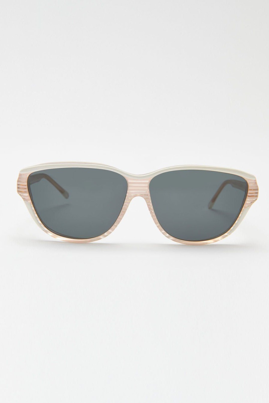 Women Burning Torch Sunglasses | Vintage Balenciaga Sunglasses , White