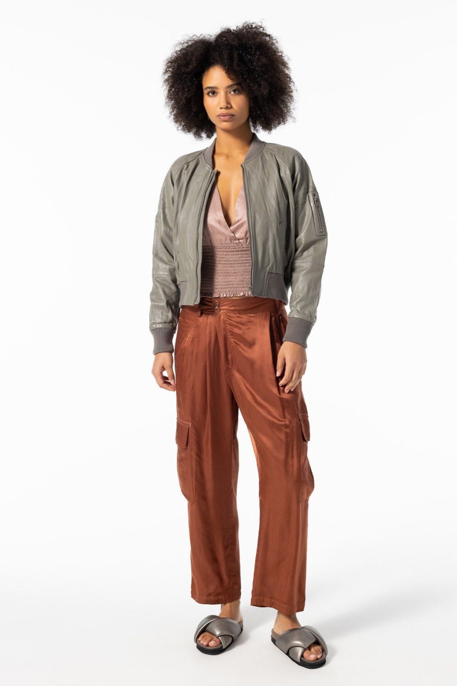 Women Burning Torch Bottoms | Valentine Cargo Pants, Rust