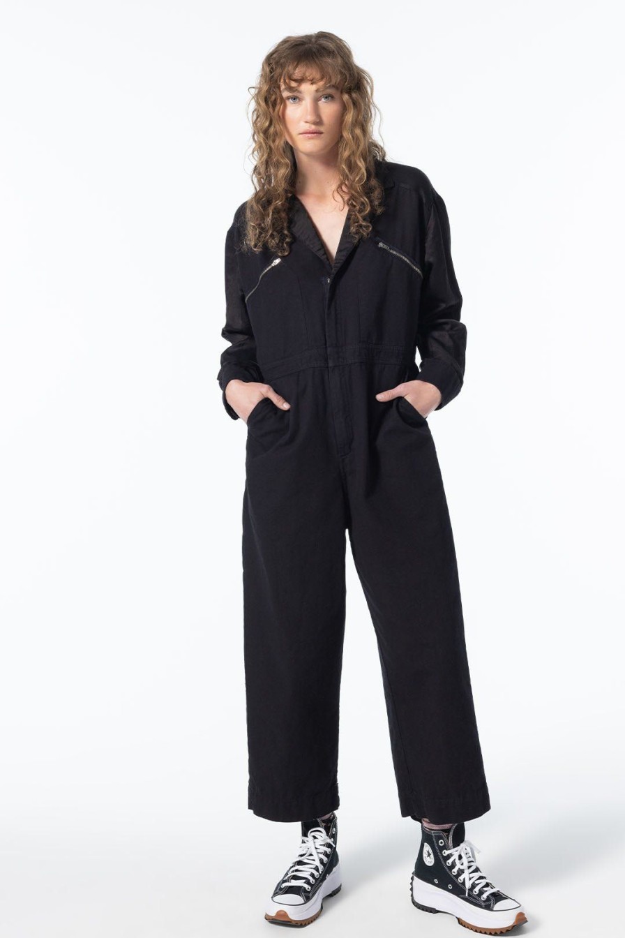 Women Burning Torch Dresses & Jumpsuits | Jeremy Coverall, Black