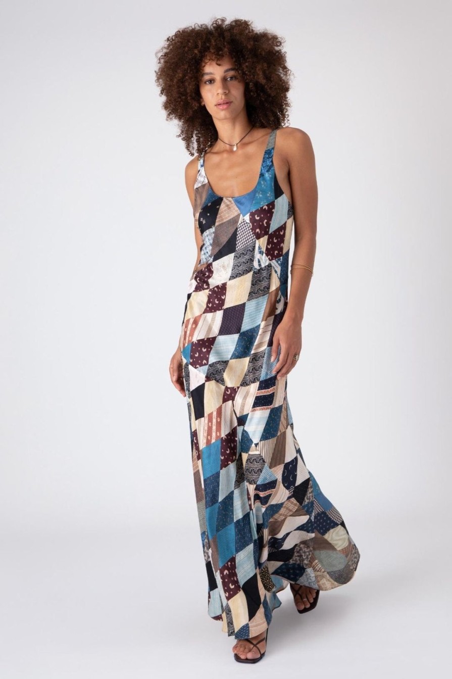 Women Burning Torch Dresses & Jumpsuits | Calder Bias Maxi Dress, Multi