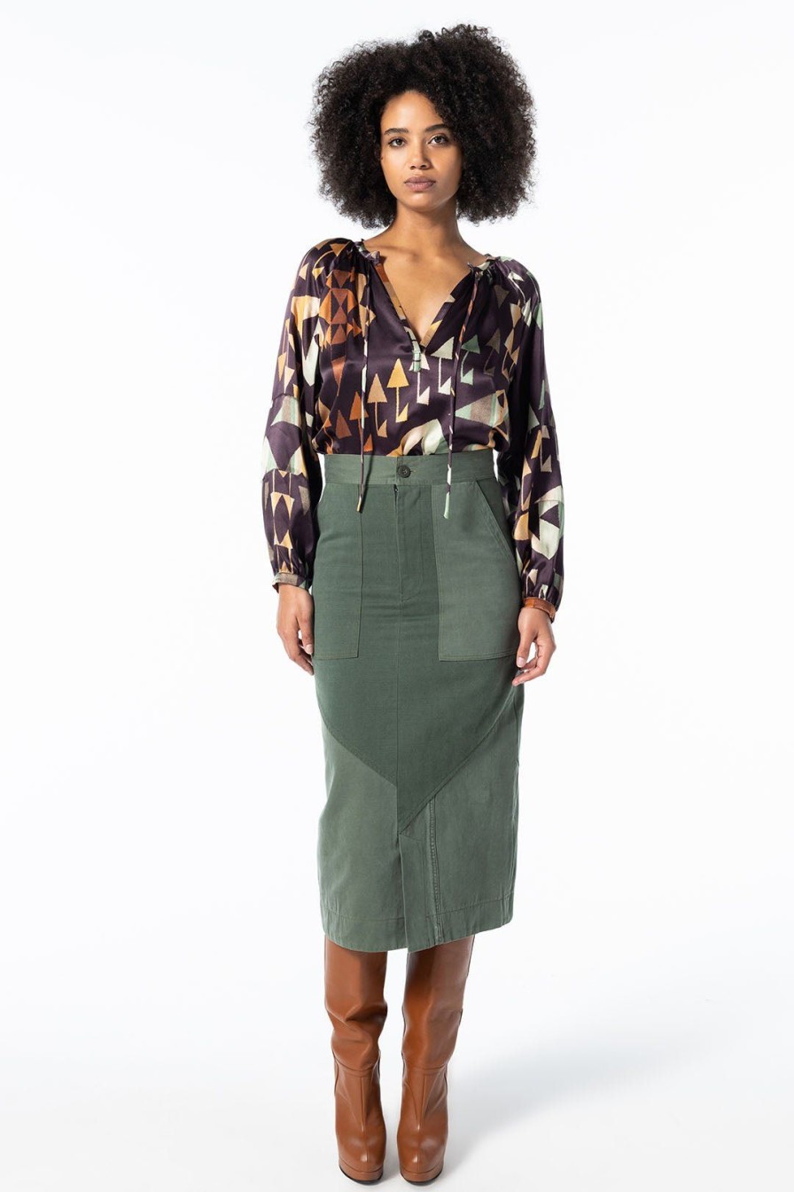 Women Burning Torch Bottoms | Love Not War Army Skirt, Army