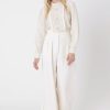 Women Burning Torch Bottoms | Utility High Waisted Wide Leg Pant, Papyrus