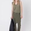 Women Burning Torch Bottoms | Love Not War Upcycled Cargo Pant, Army