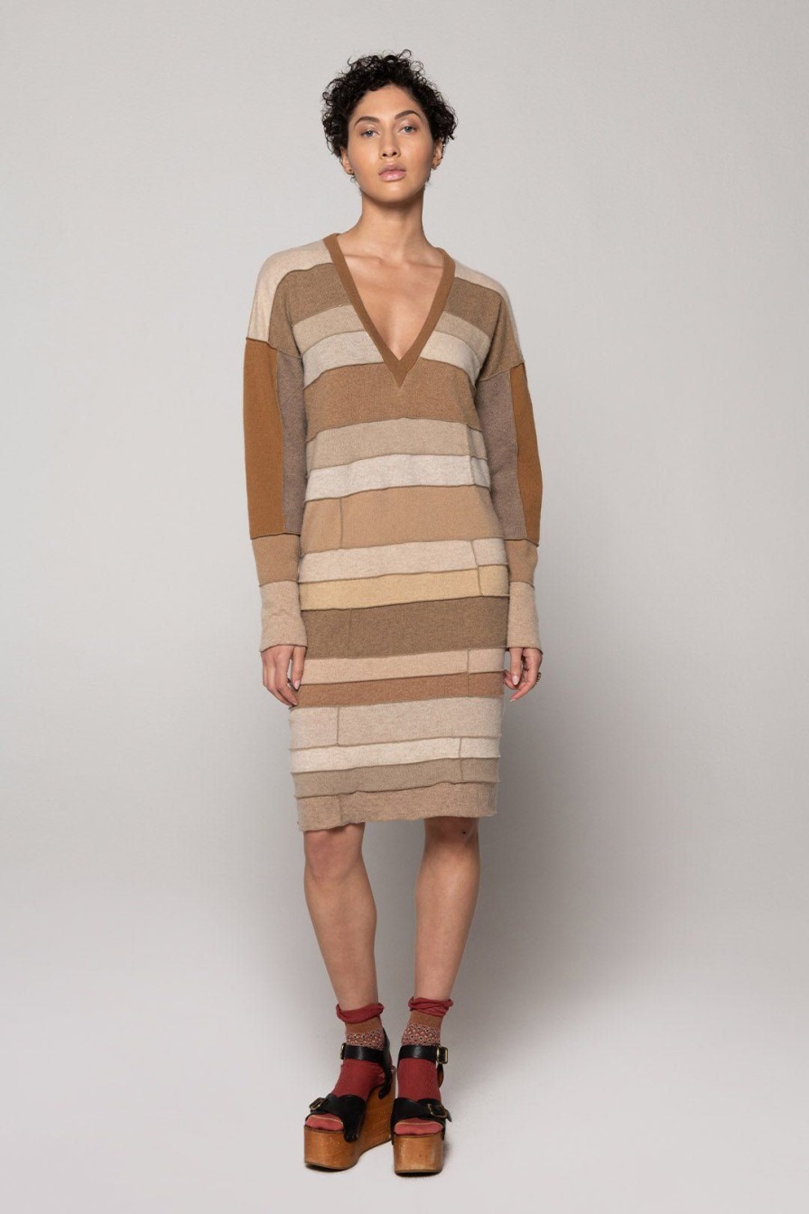 Women Burning Torch Cashmere & Knits | Haven Upcycled Dress, Camel