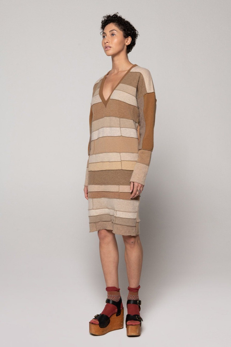 Women Burning Torch Cashmere & Knits | Haven Upcycled Dress, Camel