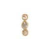 Women Burning Torch Earrings | Hope Earring Raw Diamonds, Yellow Gold