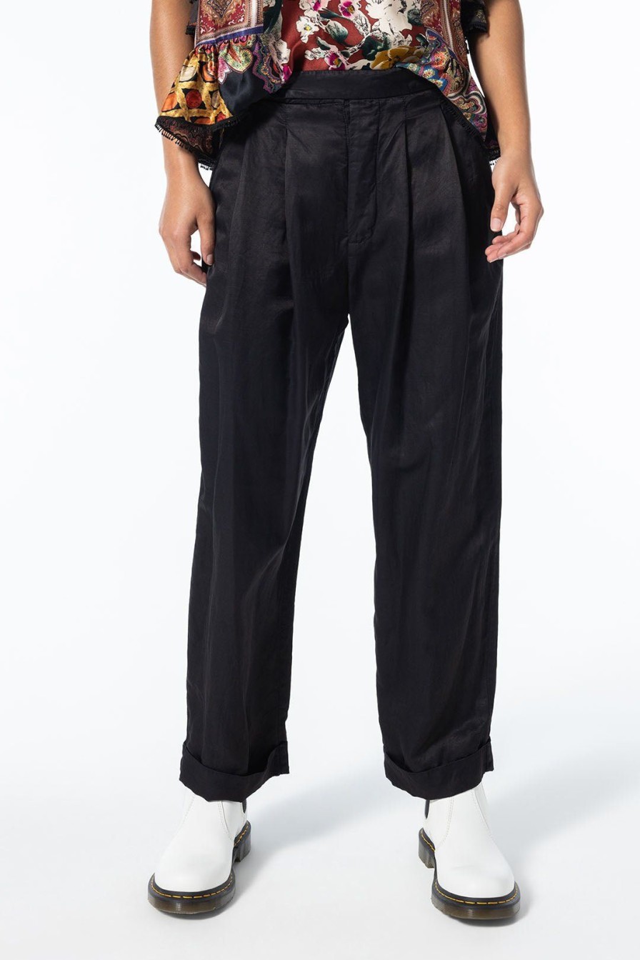 Women Burning Torch Bottoms | Wallace Trousers, Black