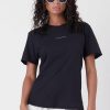 Women Burning Torch Tees | Ayfkm Boyfriend Tee, Black