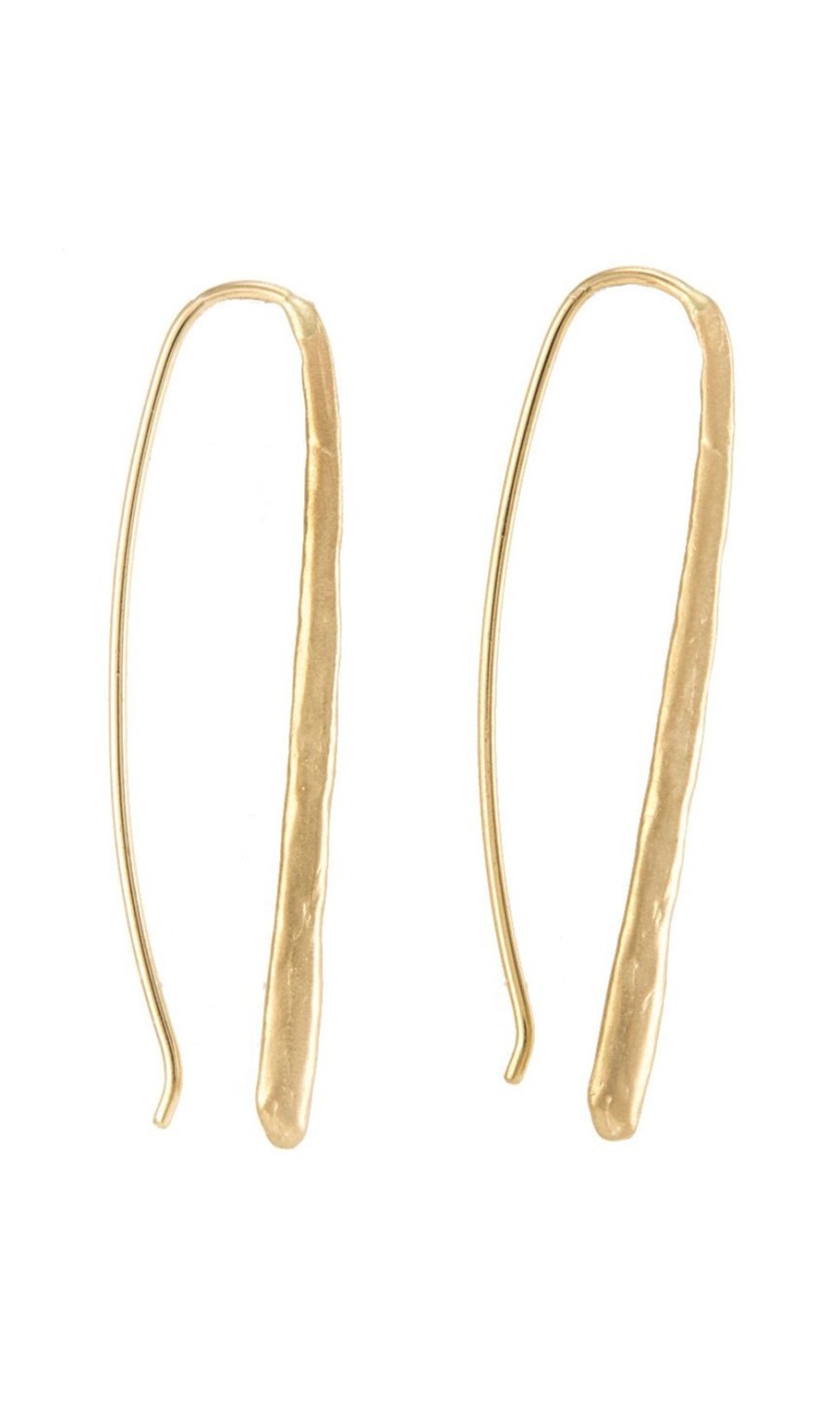 Women Burning Torch Earrings | Zemi Earrings Yellow Gold