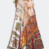 Women Burning Torch Bottoms | Graham Long Skirt Multi