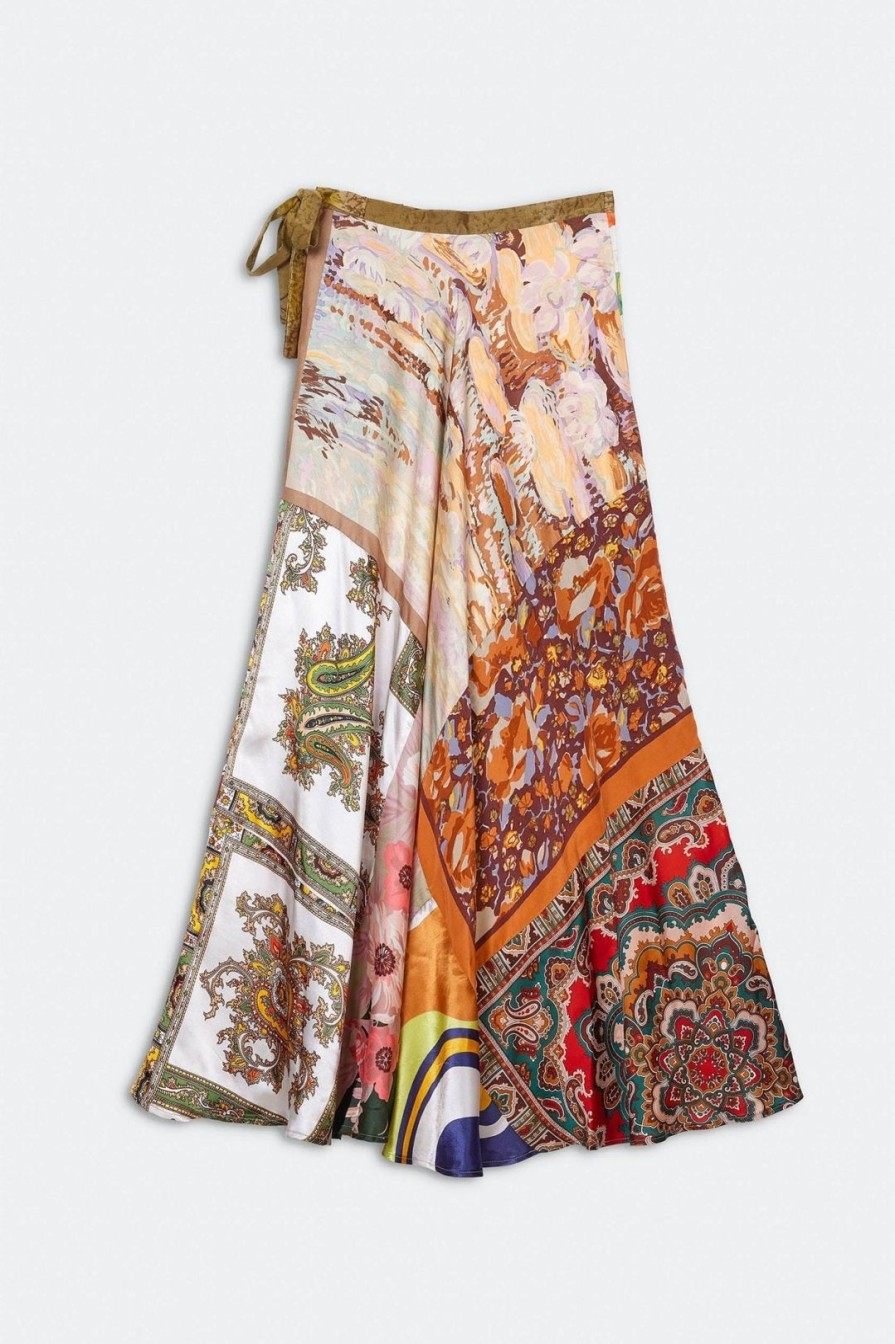 Women Burning Torch Bottoms | Graham Long Skirt Multi