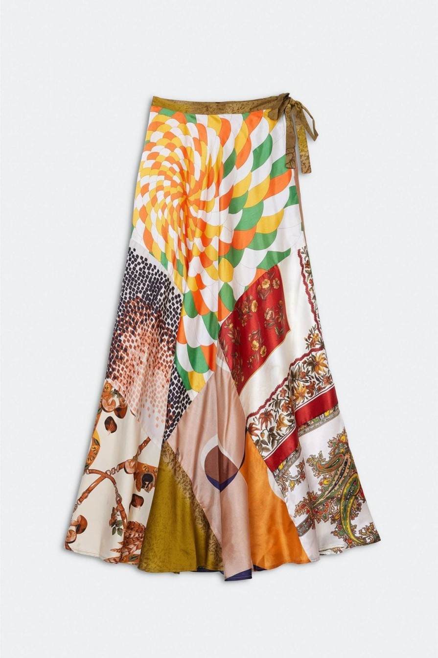 Women Burning Torch Bottoms | Graham Long Skirt Multi