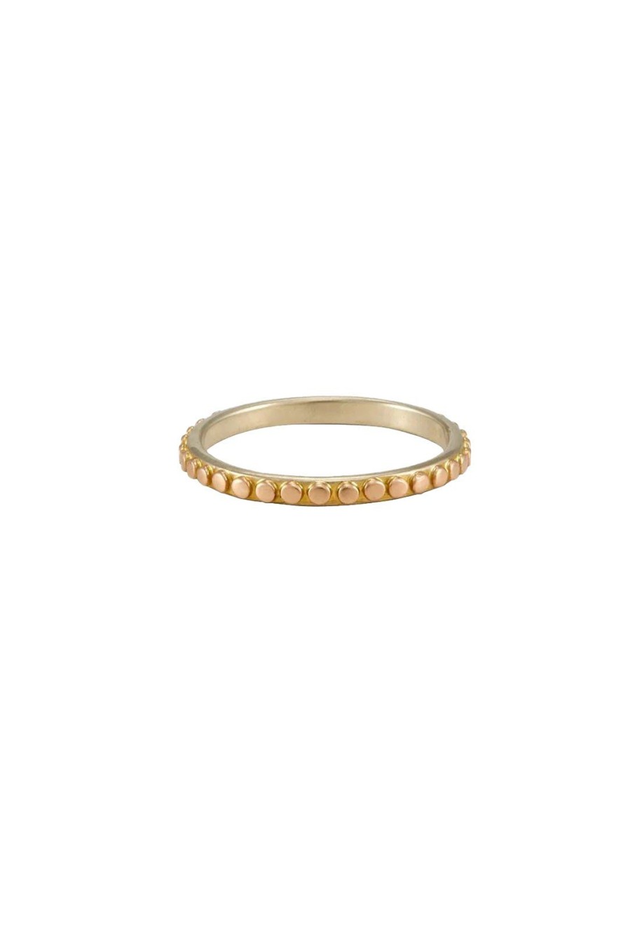 Women Burning Torch Rings | Omega 18Kt Dot Ring Gold