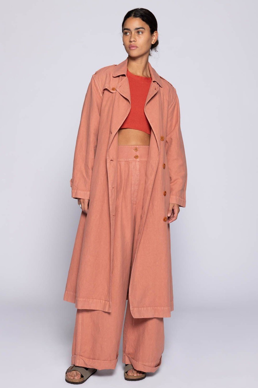 Women Burning Torch Outerwear | Utility Trench, Clay