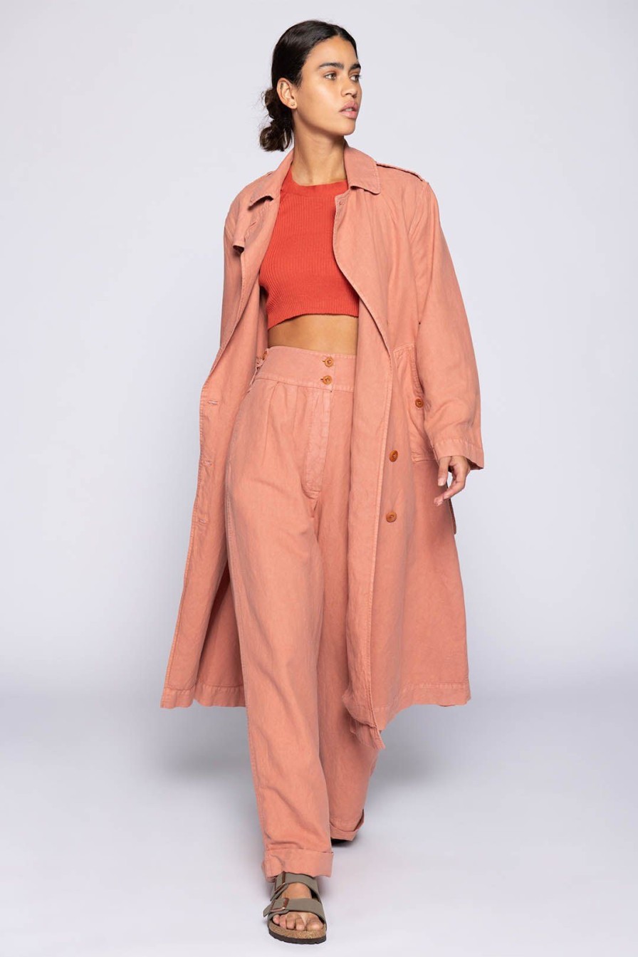 Women Burning Torch Outerwear | Utility Trench, Clay