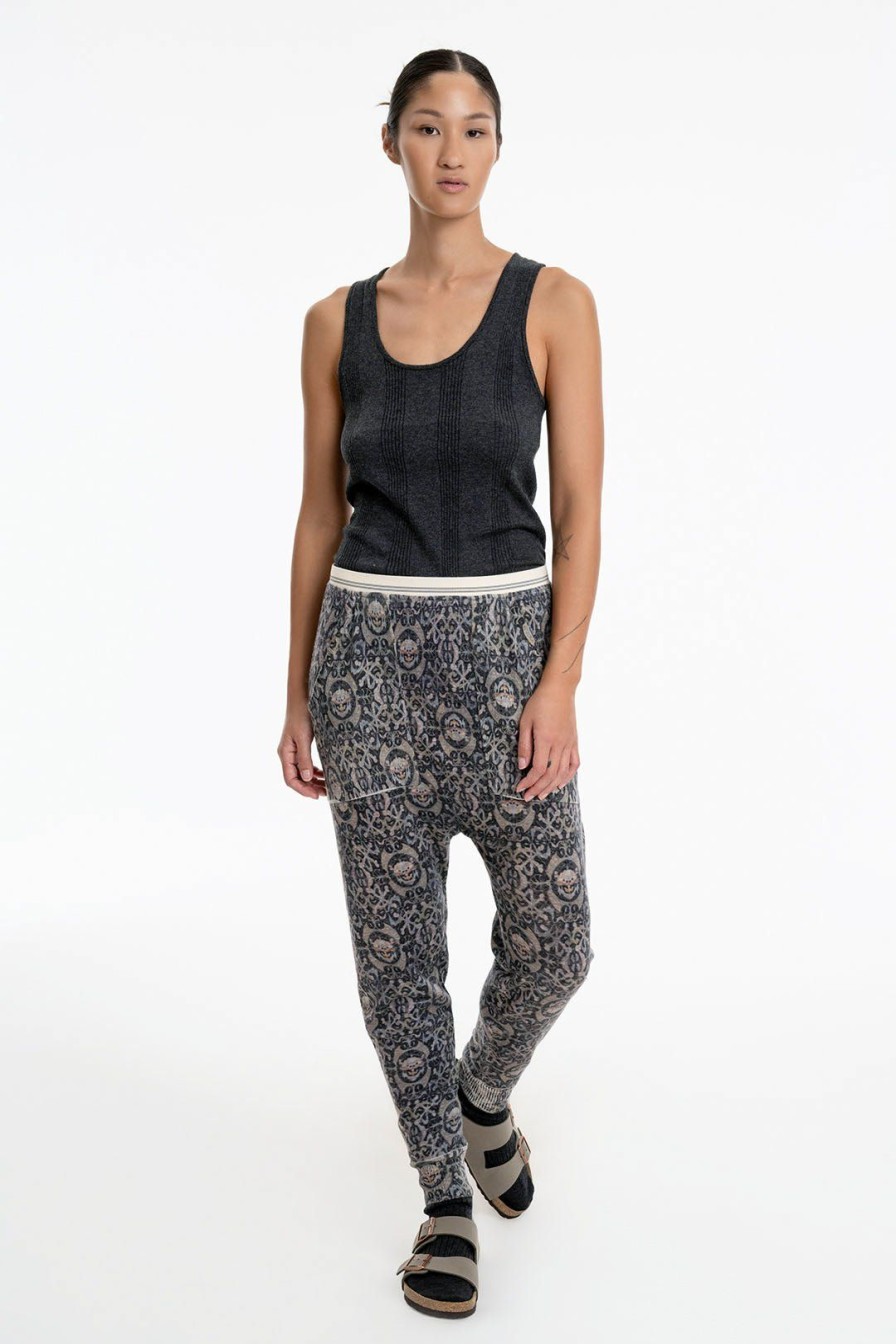 Women Burning Torch Cashmere & Knits | Tate Printed Cashmere Jogger, Nouveau