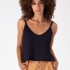 Women Burning Torch Tees | P.C.H. Knit Cami, Black