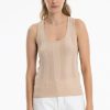 Women Burning Torch Cashmere & Knits | Honeycomb Knit Cami, Powder