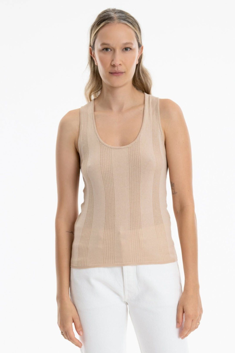 Women Burning Torch Cashmere & Knits | Honeycomb Knit Cami, Powder