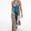 Women Burning Torch Dresses & Jumpsuits | Bridgette Maxi Halter Dress, Multi