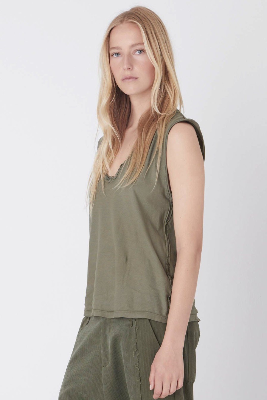 Women Burning Torch Tees | P.C.H. Tank, Army