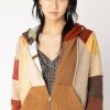 Women Burning Torch Outerwear | Dreamscape Upcycled Cashmere Hoodie, Autumn